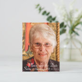 Sla de datum op aankondigingskaart (Staand voorkant)