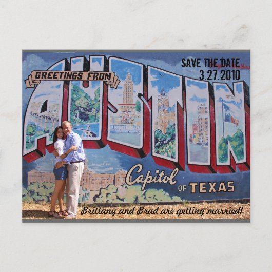 Sla de datum op aankondigingskaart (Voorkant)