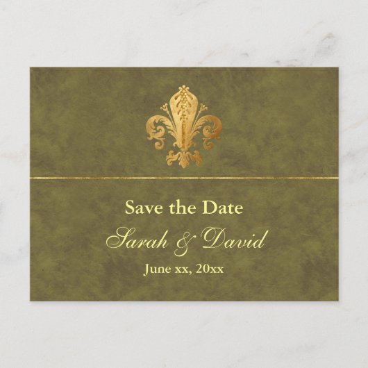 Sla de  datum op aankondigingskaart (Voorkant)