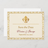 Sla de datum op aankondigingskaart (Voorkant / Achterkant)