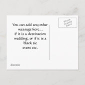 Sla de datum op Afbeelding Briefkaart Blue BLING (Achterkant)