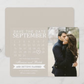 Sla de datum op Agenda Aankondigingen| Bruiloften Kaart (Voorkant / Achterkant)