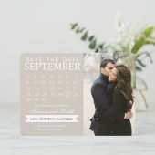 Sla de datum op Agenda Aankondigingen| Bruiloften Kaart (Staand voorkant)