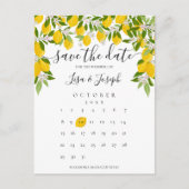 Sla de datum op Agenda Citroenen in bloei Aankondigingskaart (Voorkant)