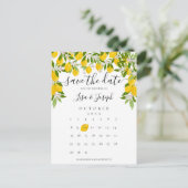 Sla de datum op Agenda Citroenen in bloei Aankondigingskaart (Staand voorkant)