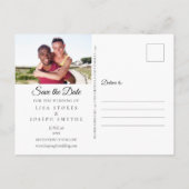 Sla de datum op Agenda Gouden Hart Foto Aankondigingskaart (Achterkant)