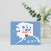 Sla de datum op -  - Alaska Save The Date (Staand voorkant)