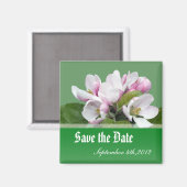 sla de datum op, appelbloesems magneet (Voorkant / Achterkant)