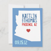 Sla de datum op -  - Arizona Save The Date (Voorkant)