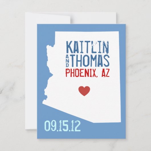 Sla de datum op - - Arizona Save The Date (Voorkant)