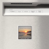 Sla de datum op - Beach Sunset Magnet (Insitu (Vaatwasser))