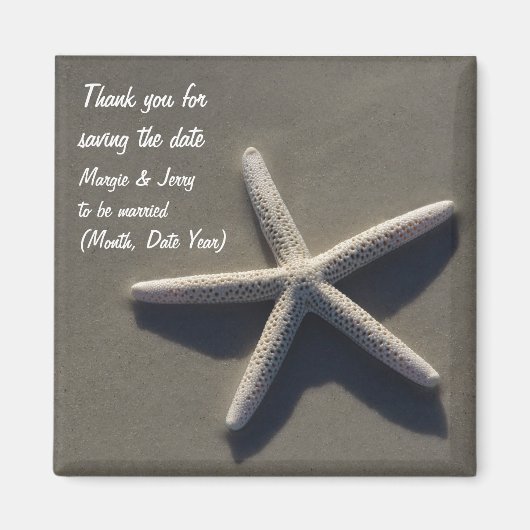 Sla de datum op Bedankt Magneet (Voorkant)