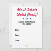 Sla de datum op Bekijk het debat Save The Date (Achterkant)