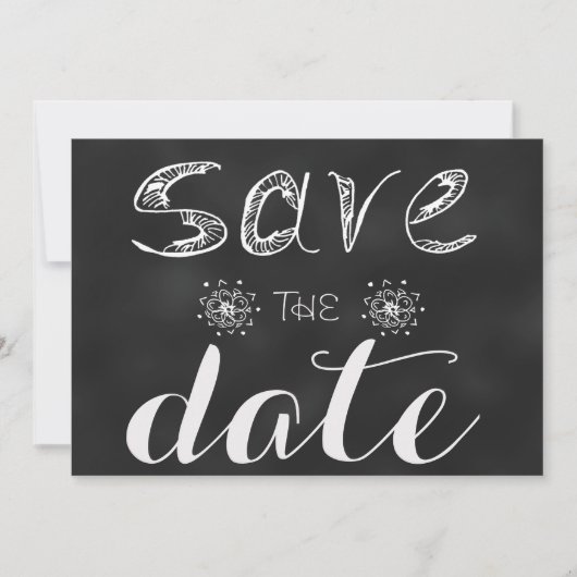 Sla de datum op: Blackboard Edition Save The Date (Voorkant)