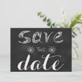 Sla de datum op: Blackboard Edition Save The Date (Staand voorkant)