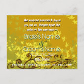 Sla de datum op - Bladwervels - Aankondigingskaart (Achterkant)