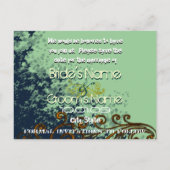 Sla de datum op - Bladwervels - Aankondigingskaart (Achterkant)