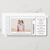 Sla de datum op Boarding Pass Foto Kaart (Voorkant / Achterkant)