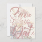 Sla de datum op Boeket Template Save The Date (Voorkant)