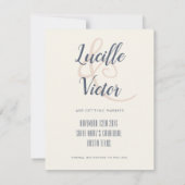 Sla de datum op Boeket Template Save The Date (Achterkant)