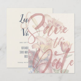 Sla de datum op Boeket Template Save The Date