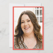 Sla de datum op Boho Succulent Foto Verjaardag Save The Date (Achterkant)