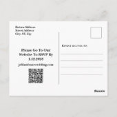 Sla de datum op Briefkaart Eucalyptus Greenery (Achterkant)