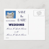 Sla de datum op! briefkaarten Witte bloesem (Achterkant)