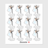 Sla de datum op Bruiloft Peel-off Stickers (Vel)