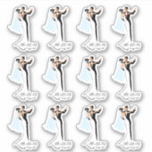 Sla de datum op Bruiloft Peel-off Stickers (Voorkant)