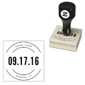 Sla de datum op Bruiloft Retouradres Stempel (Gestempeld)