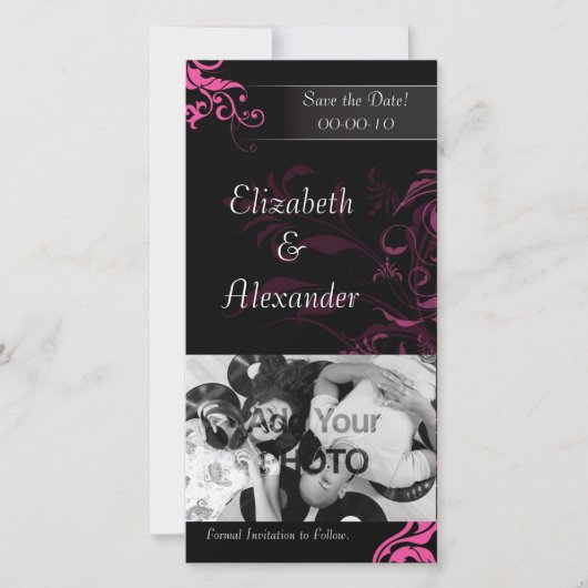 Sla de datum op - bruiloft uitnodigen save the date (Voorkant)