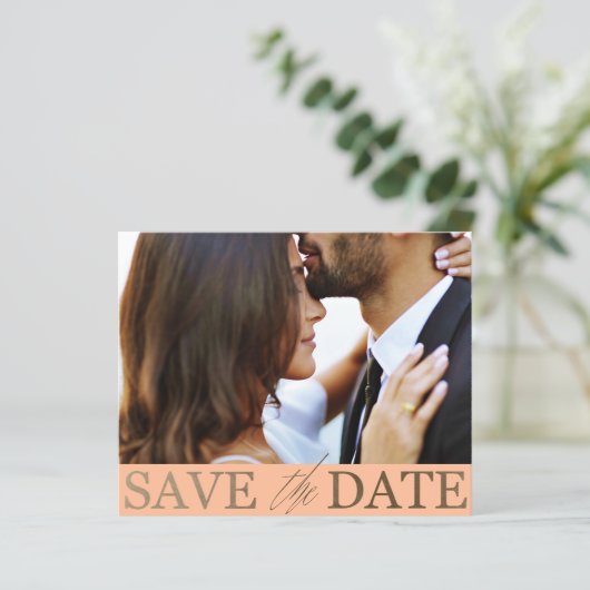 Sla de datum op Budget Faux Gold & Peach (Staand voorkant)