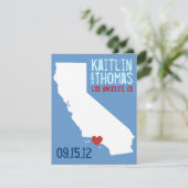 Sla de datum op - - Californië Save The Date (Staand voorkant)