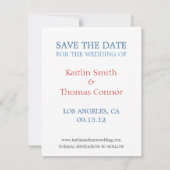 Sla de datum op - - Californië Save The Date (Achterkant)