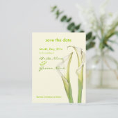 Sla de datum op, calla lelie briefkaarten (Staand voorkant)