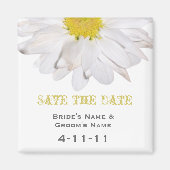 Sla de datum op - Daisy Wedding Magneet (Voorkant)