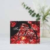 Sla de datum op - De val verlaat Aankondigingskaart (Staand voorkant)