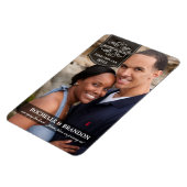 Sla de datum op - Deluxe Full Photo Custom Magnete Magneet (Linkerzijde)