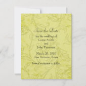 Sla de datum op die Jacobean Damask Save The Date (Voorkant)
