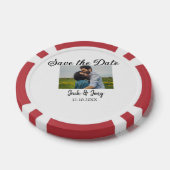Sla de datum op Eenvoudig Minimaal Voeg fotodatumn Poker Chips (Enkel)