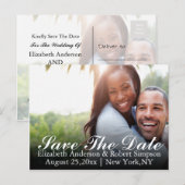 Sla de datum op Eenvoudige foto Aankondigingskaart (Voorkant / Achterkant)