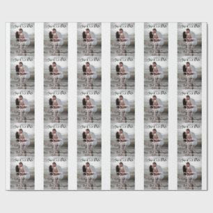 Sla de datum op eenvoudige minimale QR-scan code d Cadeaupapier