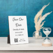 Sla de datum op eenvoudige minimale QR-scan code d Fotoplaat (Zijkant)