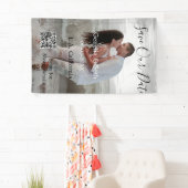 Sla de datum op eenvoudige minimale QR-scan code d Spandoek (Insitu)