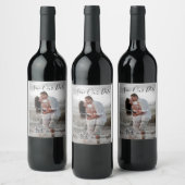 Sla de datum op eenvoudige minimale QR-scan code d Wijn Etiket (Flessen)