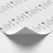 Sla de datum op eenvoudige minimale QR-scancodedet Cadeaupapier (Hoek)