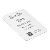 Sla de datum op eenvoudige minimale QR-scancodedet Magneet (Rechterzijde)