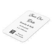 Sla de datum op eenvoudige minimale QR-scancodedet Magneet (Linkerzijde)