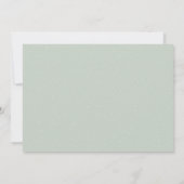 Sla de datum op eenvoudige script lichtgroene foto save the date (Achterkant)